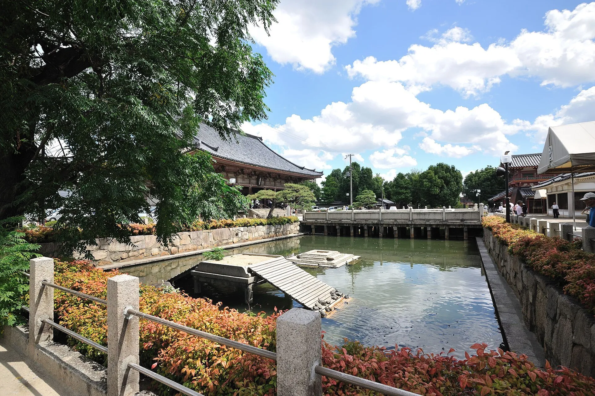 The turtle pond at Shitennoji Temple